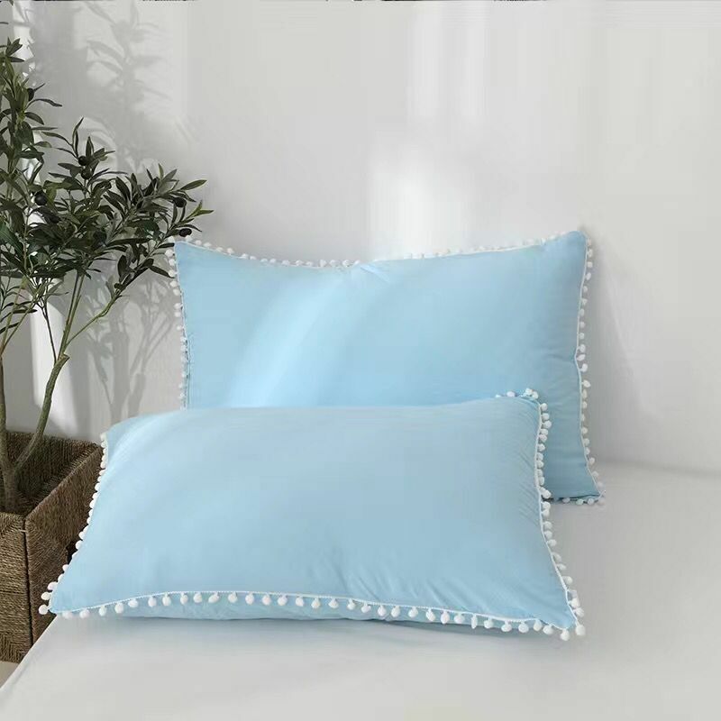 48cm*74cm Soft And Warm  Solid Color Pillowcase Cotton Pillow Case Cover For Bedroom 2020