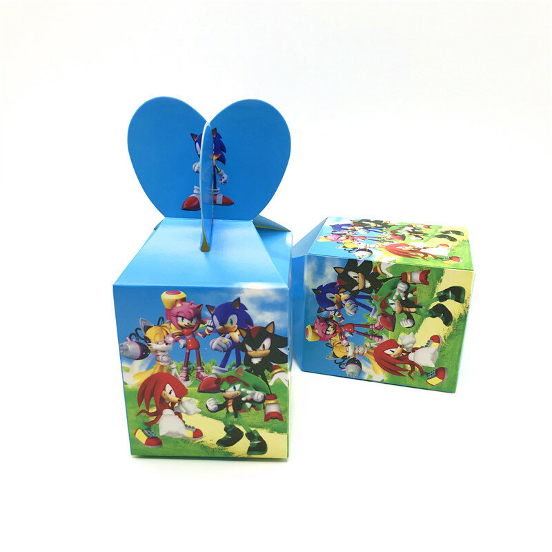 Suministros de fiesta con temática de superhéroes de dibujos animados para niños, caja de dulces, accesorios para Baby Shower, decoración de fiesta de cumpleaños