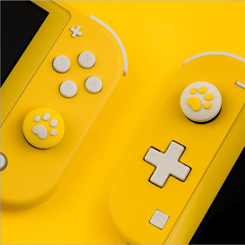 4pcs Cute Cat Paw Claw Thumb Stick Grip Cap Joystick Cover For Nintend Switch Lite NS Joy-Con Controller Gamepad Thumbstick Case
