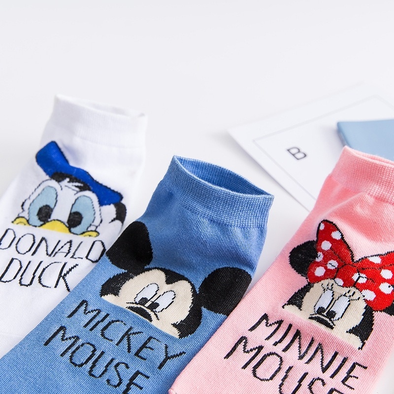 1 paar Neue Disney Anime figur Sommer dünne Donald Duck Mickey Minnie maus socke Cartoon casual xxx jungen und mädchen prinzessin socken