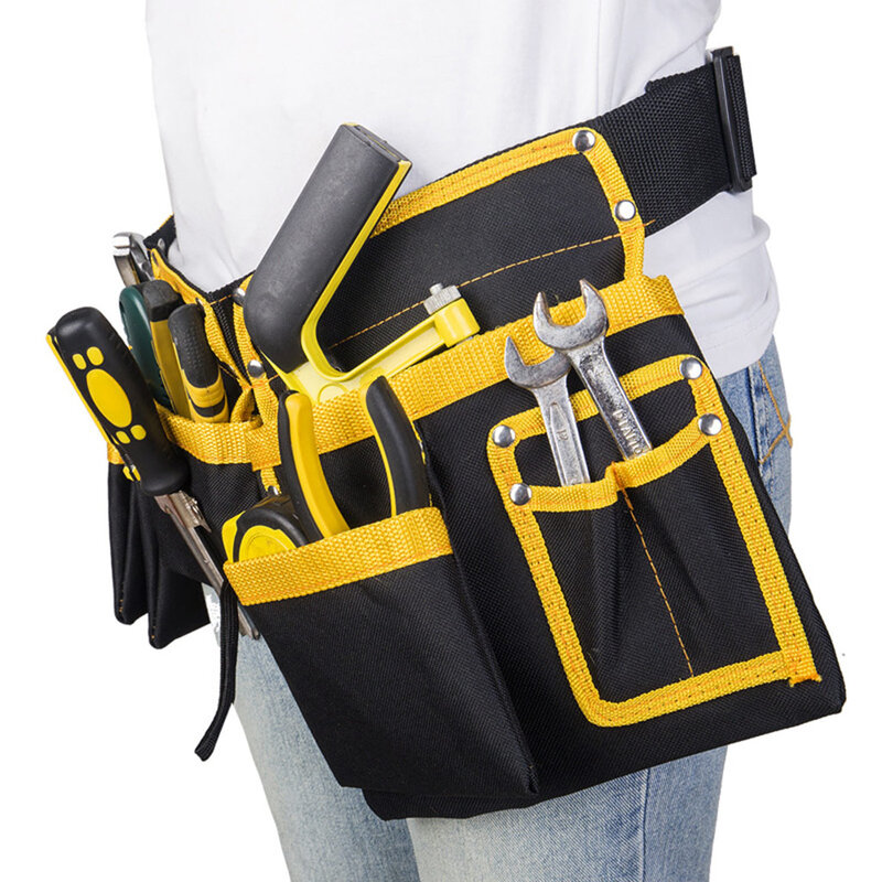100% novo e de alta qualidade multi-funcional eletricista ferramenta saco cintura bolsa cinto de armazenamento titular organizador