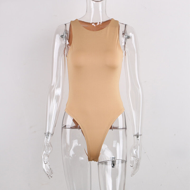 섹시한 O 넥 민소매 바디 수트 여성 2021 오프 숄더 스키니 플레이 수트 블랙 바디 탑 솔리드 컬러 캐주얼 의류 스트리트웨어