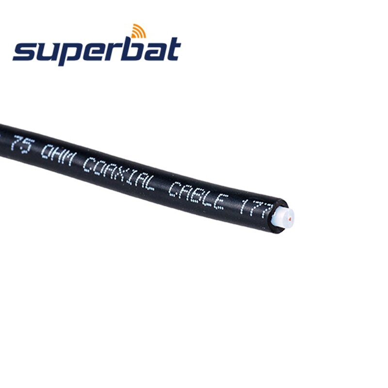 Superbat RF Coax Coaxial Connector Adapter RG59 Cable 5M Length