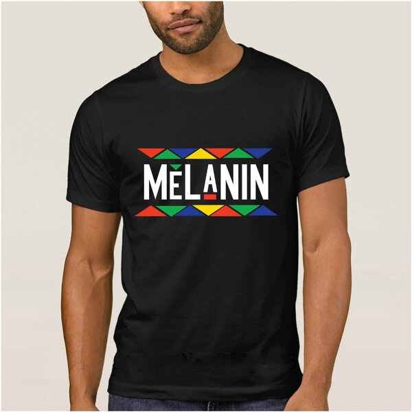 De Monda nuevo Mens T camisa melanina único de los hombres, camiseta de ropa de algodón de verano camiseta para hombre de calidad superior