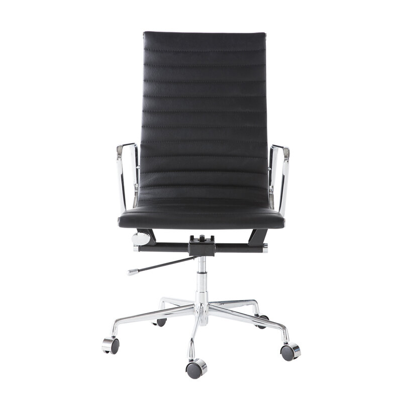 Chaise de bureau en cuir PU, fauteuil de bureau simple et moderne, pivotant à 360 °, réglable, livraison gratuite aux états-unis