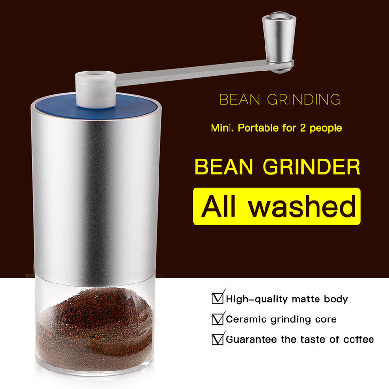 Moedor manual de café, máquina multifuncional para moer grãos, especiarias e café