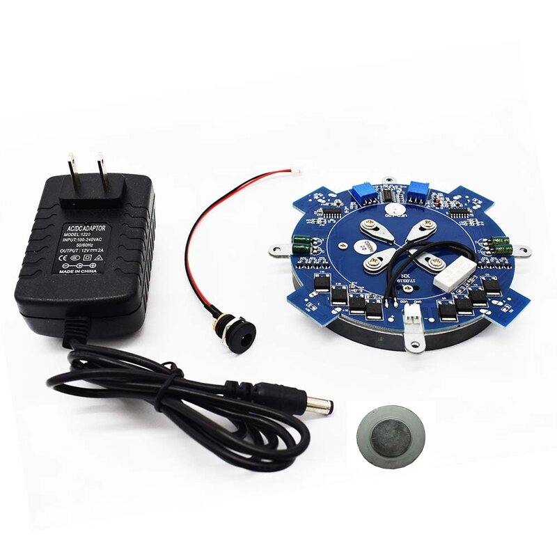Lushya – Module de lévitation magnétique, supportant une charge de 500g, Circuit analogique central, Suspension magnétique avec lumières