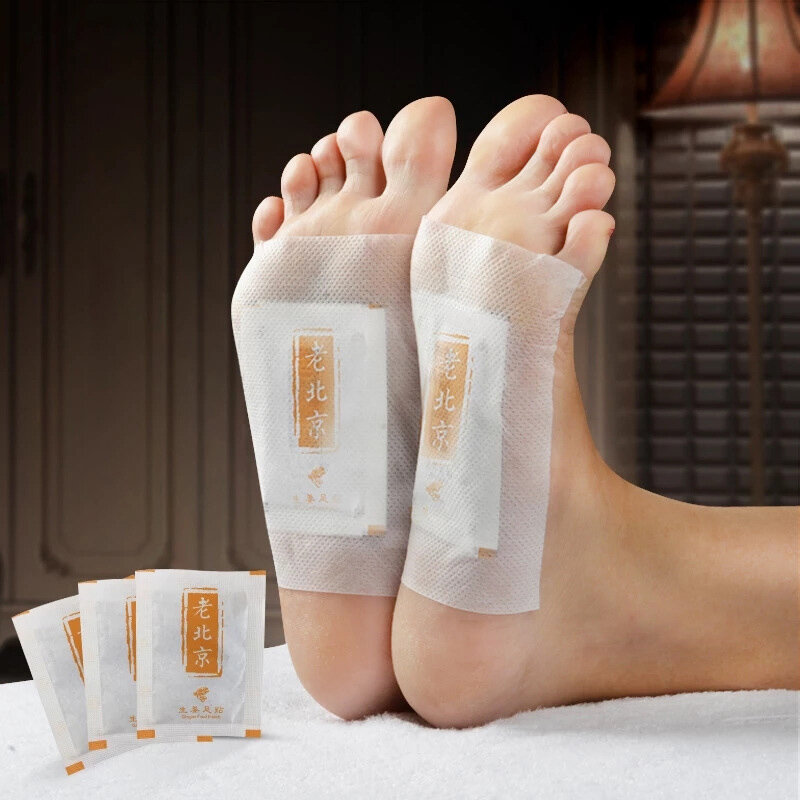 50 Pcs Detox Foot Patch Body Relax Swelling Wormwood Chinese Herbal Adhesive Pads CJ