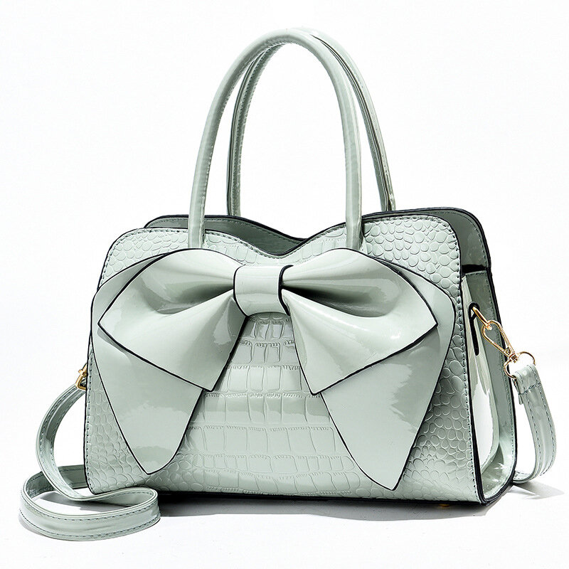 Borsa di design di lusso da donna di moda con fiocco Geunies PU borse a tracolla famosa Tote Bag femminile