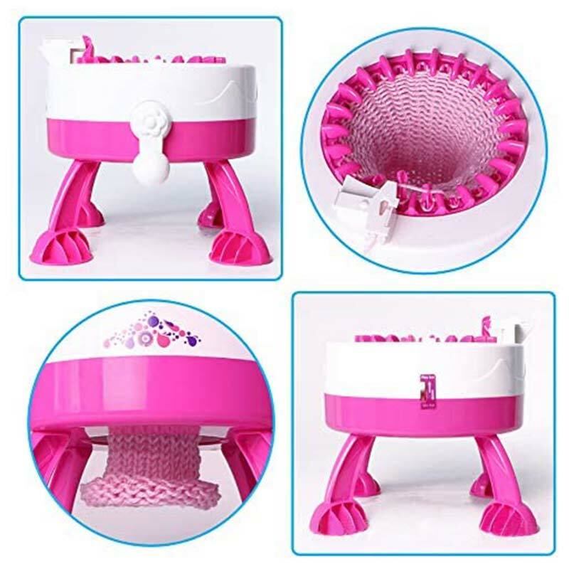 Telar de máquina para tejer a mano DIY de 22 agujas para tejer, telar para tejer, herramienta de juguete para niños, accesorios, máquina de coser