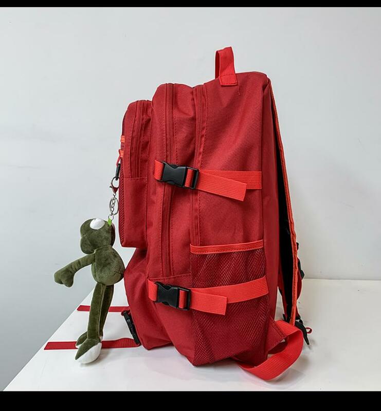 Grande mochila feminina náilon nova capacidade de moda bolsa de ombro multi bolso saco escolar à prova dwaterproof água mochila feminina bagpack
