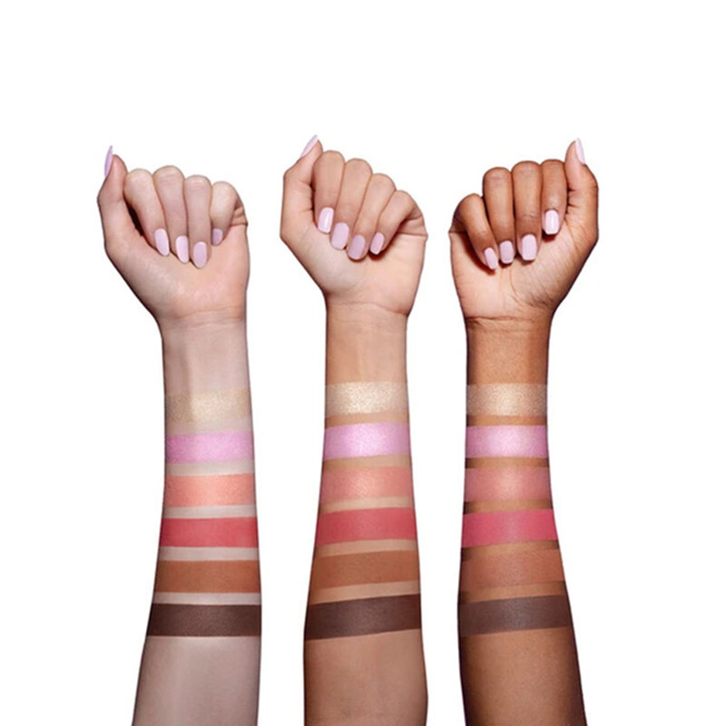 6 Colors/SET Women Dragun Beauty Eye Shadow Makeup Cosmetic Powder Waterproof Long Lasting Smoky Eyeshadow Palette