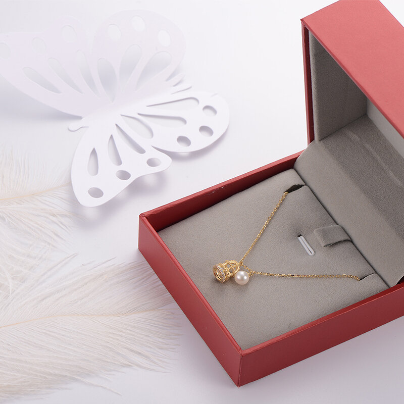 GN Pearl 925 srebro złota korona wisiorki naszyjniki gNPearl Fine Jewelry Genuien 5-6mm naturalne perły słodkowodne łańcuchy
