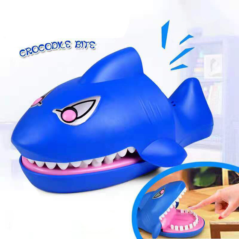Bambini grande squalo bocca dentista morso dito gioco novità scherzi bambini cartone animato famiglia trucco gioco divertente