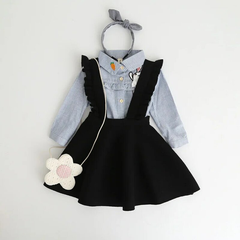 Neue Herbst 2020 Marke Baby Mädchen Kleid Pullover Kinder Overalls Kleid Kinder Gestrickte Kleid Strap Kleinkind Kleid Schöne, #2339