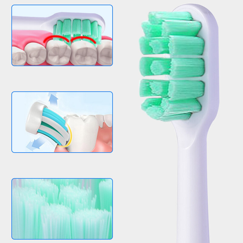 Cabezales de repuesto para cepillo de dientes Xiaomi Soocas X3/X3U Mijia T300, para Oclean X/ZI/ONE, regalo, 6 uds.