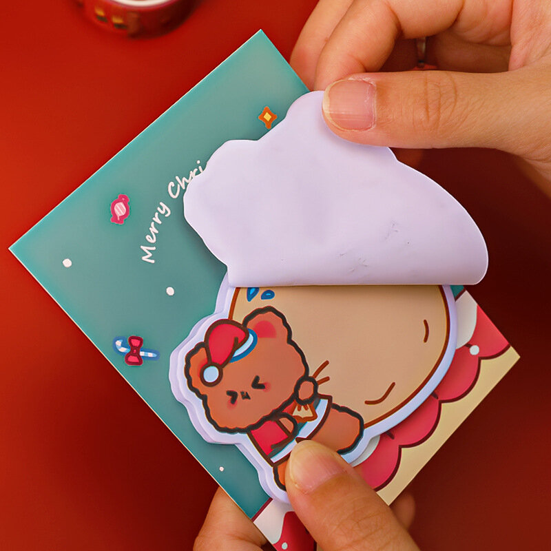 Hangsuクリスマス学生メッセージメモメモ紙特別な形のメモが貼り付けているメモ帳
