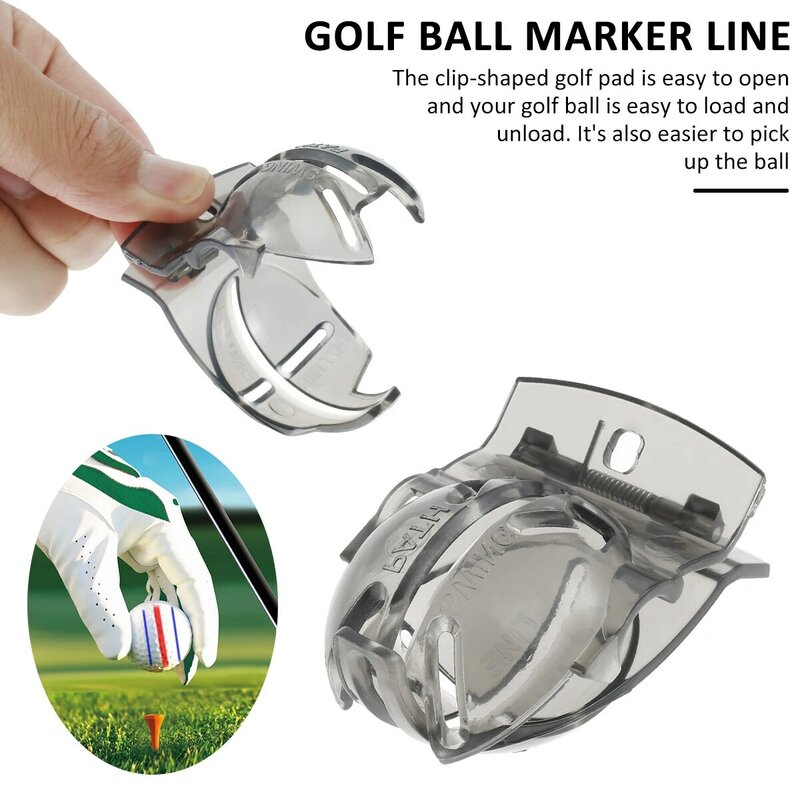 8 قطعة كرة جولف خط الرسم ماركر أداة ماركر محاذاة كرة جولف ماركر الاستنسل إكسسوارات الغولف هدية للتدريب بداية