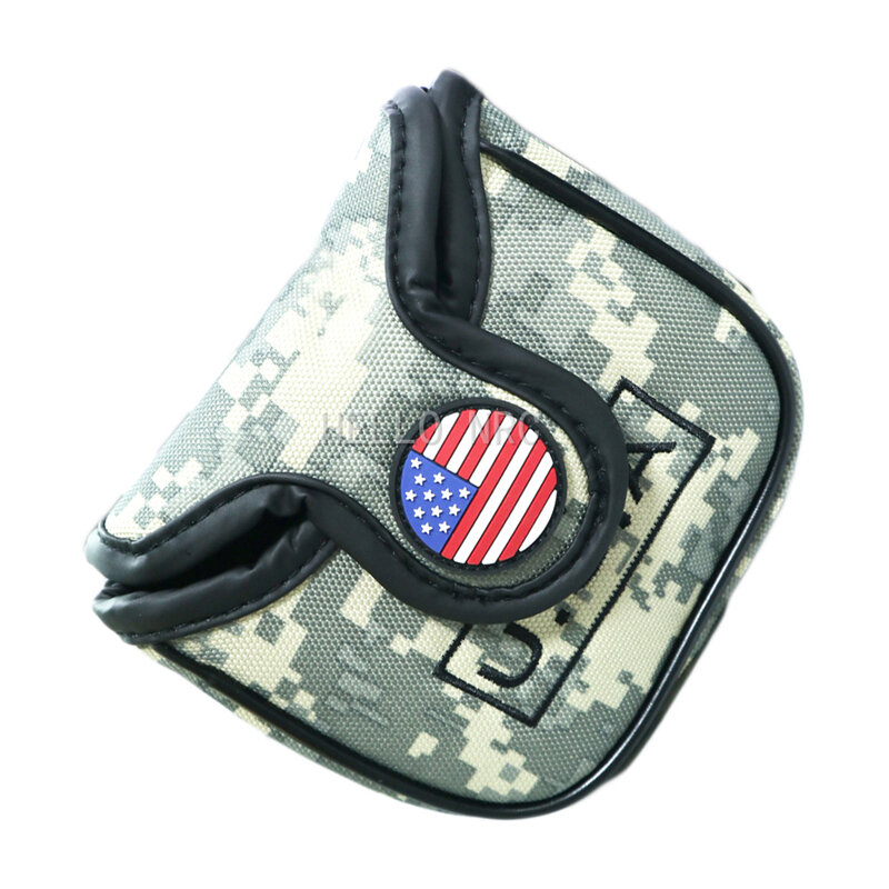 Golf  Putter Headcover 1 Pcs PU Leather Magnet Closed Camouflage Style