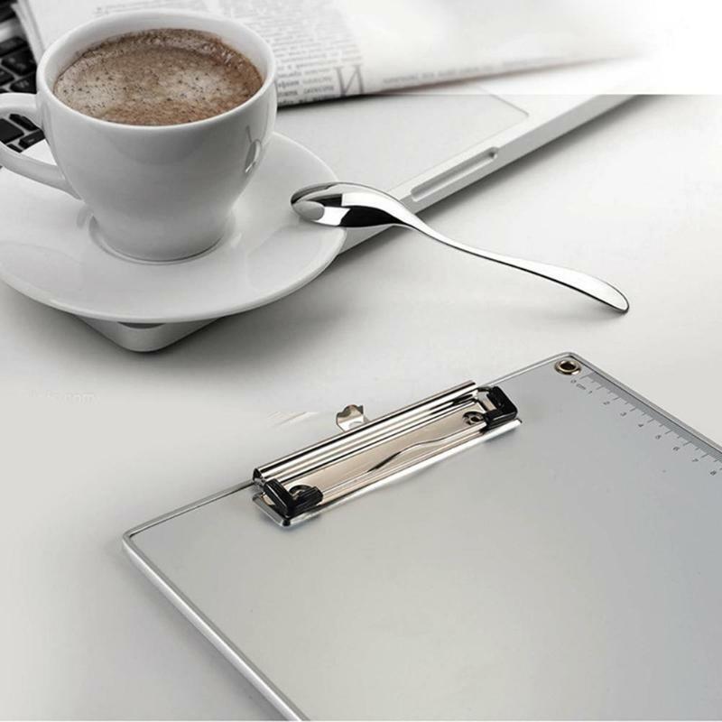 Portapapeles A4 A5 de aleación de aluminio, carpeta de archivos, soporte para documentos, carpeta, tarjetas de escritura
