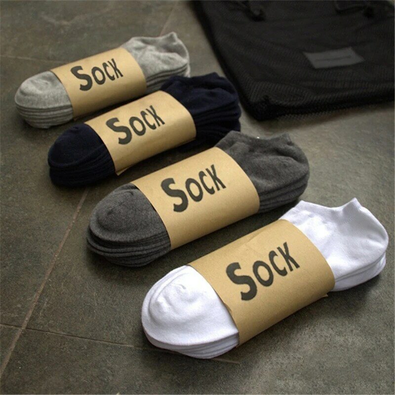 Simples meias de algodão antiderrapante cor pura meias de barco de alta qualidade meias invisíveis respirável all-match meias unisex
