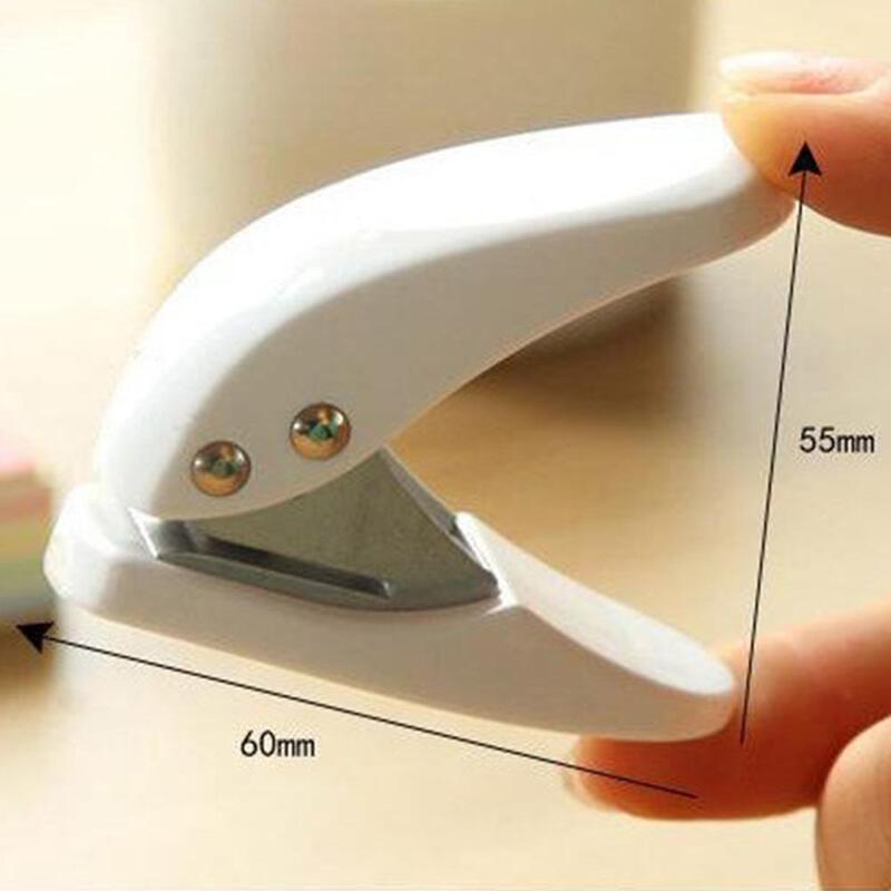 DeLi 1 Pc Mini Card Paper Hole Puncher Craft Circle Pattern Scrapbooking Hole Puncher Office Hand Punch Paper Hole Statione Q2P0