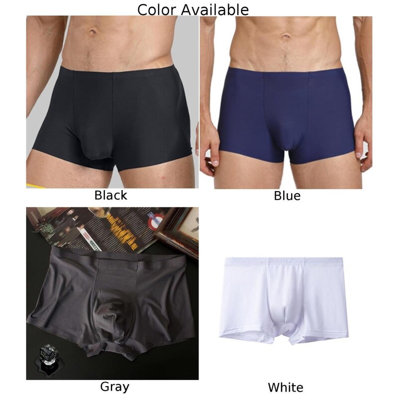 Boxer briefs respirável confortável moda moda masculina shorts macio