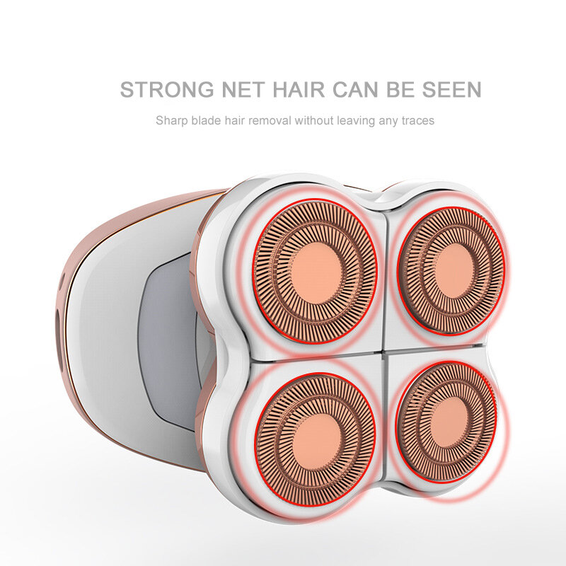 مشذب شعر الجسم للسيدات مزوّد بشريط USB قابل لإعادة الشحن للنساء لإزالة الشعر بكيني كهربائي للنساء لإزالة شعر الجسم والساقين جهاز إزالة الشعر