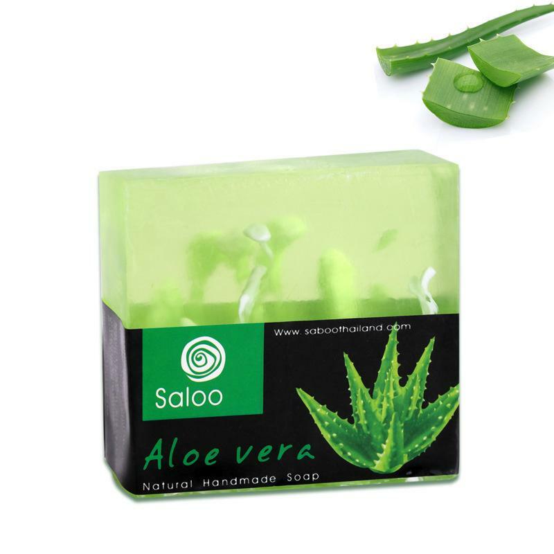 Jabón hidratante blanqueador de Aloe, jabón de limpieza Natural, cuidado de la piel, hecho a mano, 100g
