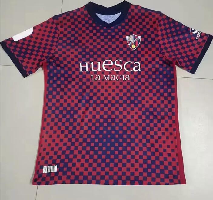 Camisetas de fútbol SD Huesca, camisas de la mejor calidad conmemorativas, Insua Cristo Okazaki, Sergio Gómez, RABA, Huesca, 21