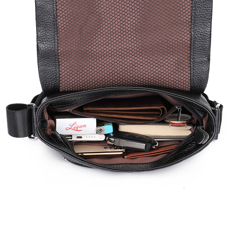 AETOO – sac à bandoulière en cuir véritable pour hommes, sacoche multi-usages, résistante à l'usure