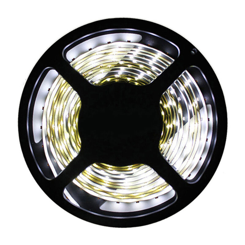 Tira de luces LED Flexible, 5M DC12V 2835 60LED/M 300LED IP20, color blanco PCB iluminación trasera de TV colores blancos