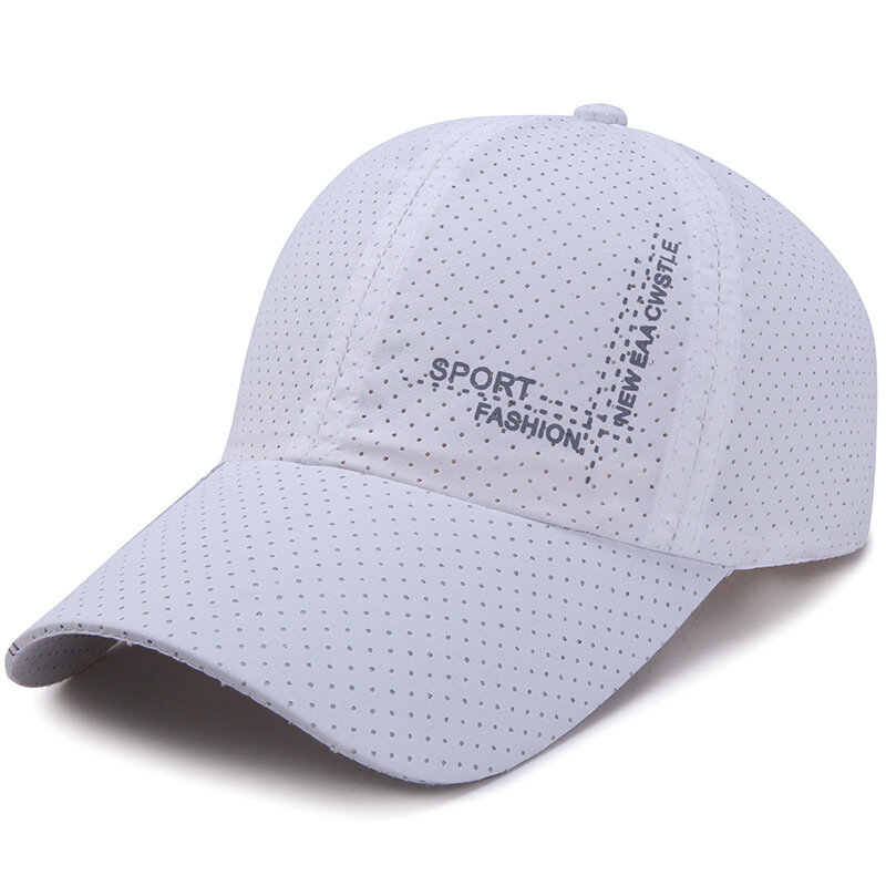 Unisex verão boné de beisebol chapéu de sol carta boné de beisebol malha leve secagem rápida chapéus boné ajustável esportes refrigerando bonés