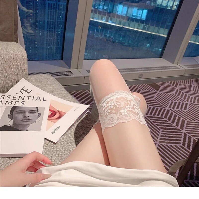 Japanse Zoete Jarretellegordel Vrouwen Lace Bloemen Netkousen Bretels Transparante Sexy Ondergoed Panty Charme Vrouwelijke Sokken