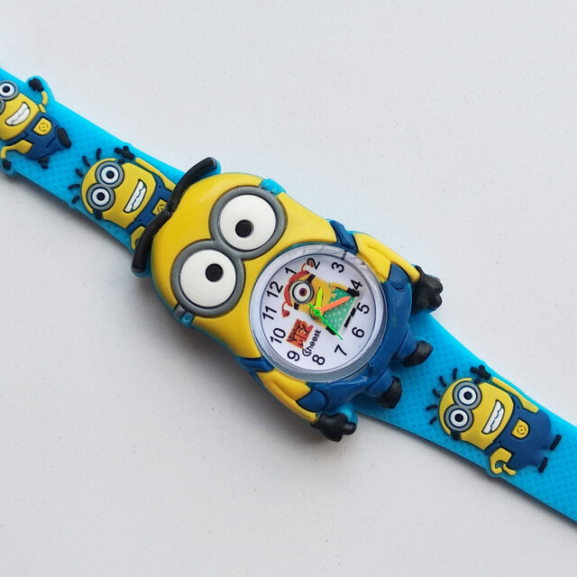 ハイエンド HBiBi ブランドの子供は緑色植物キノコの子腕時計クールなゴム子供腕時計キッド少年少女のため時計