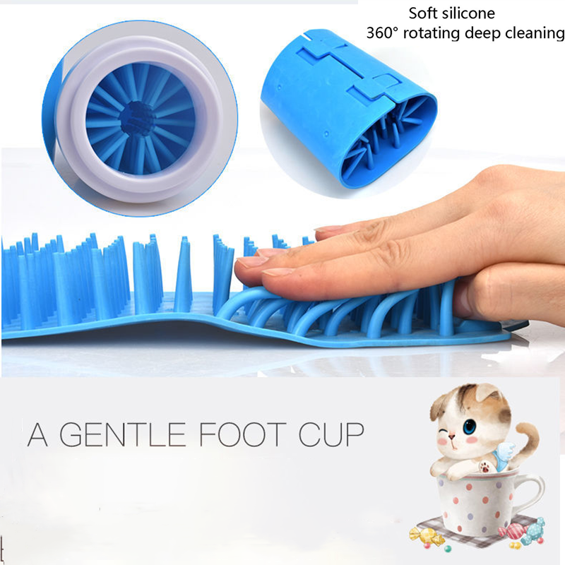 Neue Pet Paw Reiniger Tasse Weiche Silikon für Hunde Fuß Waschen Werkzeug Pet Füße Waschmaschine Portable Katze Schmutzig Pfote Reinigung waschen Pinsel Tasse