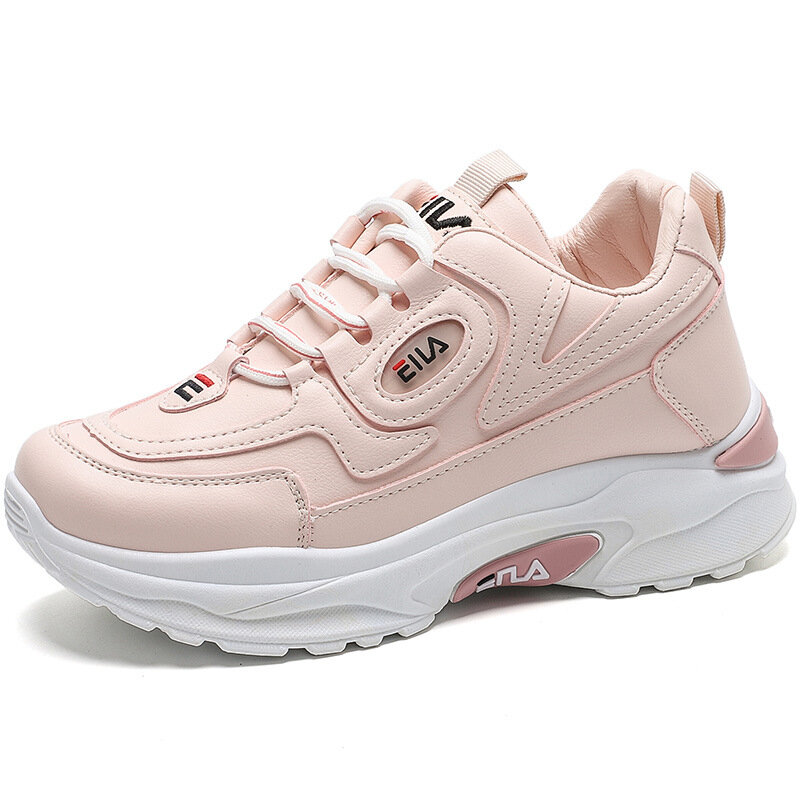 hot Spring and autumn new luxury shoes women designers white sneakers women lowtop leather thick-soled casual sports shoes women