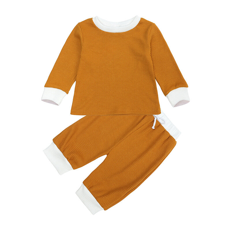 Pijama de algodão de outono para meninas conjuntos de pijamas tops e calças conjunto de pijamas infantis para meninas roupa recém-nascida 2 pçs/set
