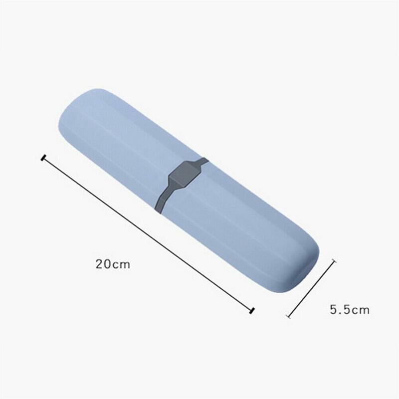 Viagem portátil escova de dentes titular recipiente anti bacteriano ajustável caso lápis recipiente caixa armazenamento 2021 novo