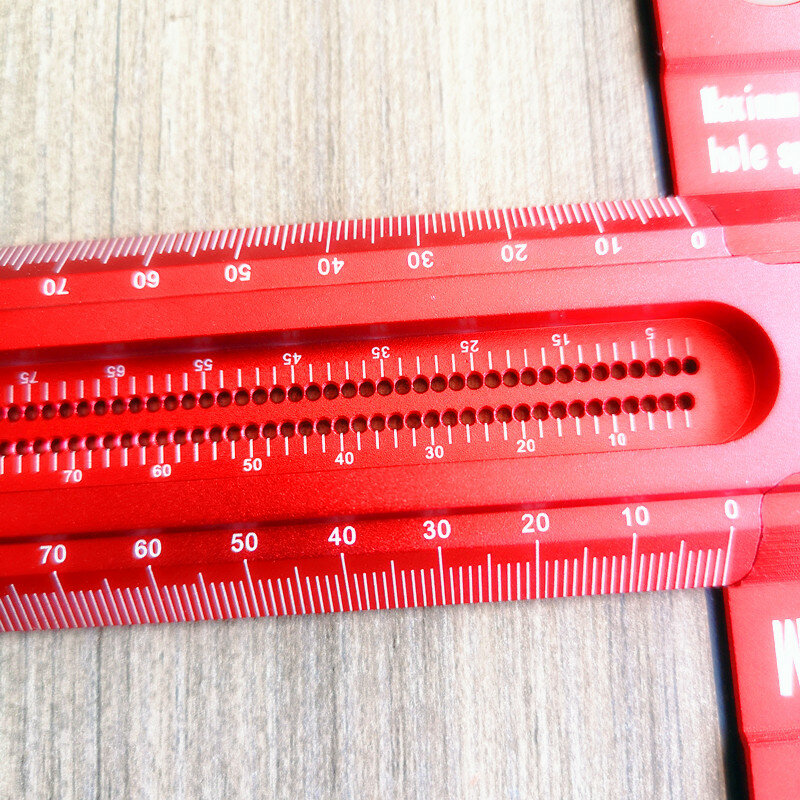 Regla de trazado tipo T de 300-600mm para carpintería, regla de trazado, línea de aleación de aluminio, dibujo, indicador de marcado, herramientas de medición DIY