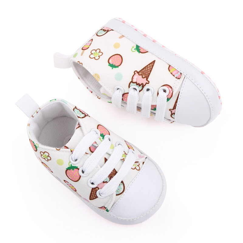 Chaussures de premiers pas pour nouveau-né et nouveau-né, baskets décontractées en toile pour bébé, garçon et fille, semelle antidérapante en coton doux