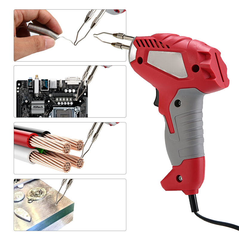 FURONGHUA 180W Fast Thermal Electric Soldering Iron Industrial-grade High-power Welding Tools Soldering Gun With LED Light