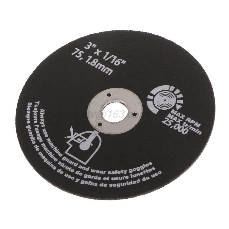 Disque de meuleuse circulaire en résine, pour la coupe du métal, 75mm, 10 pièces