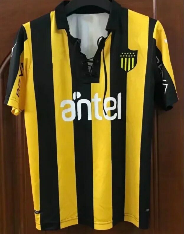 Peñarol camisas de futebol casa 130th edição comemorativa 22 23 atlético peñarol c rodríguez gargano camisa de futebol masculino