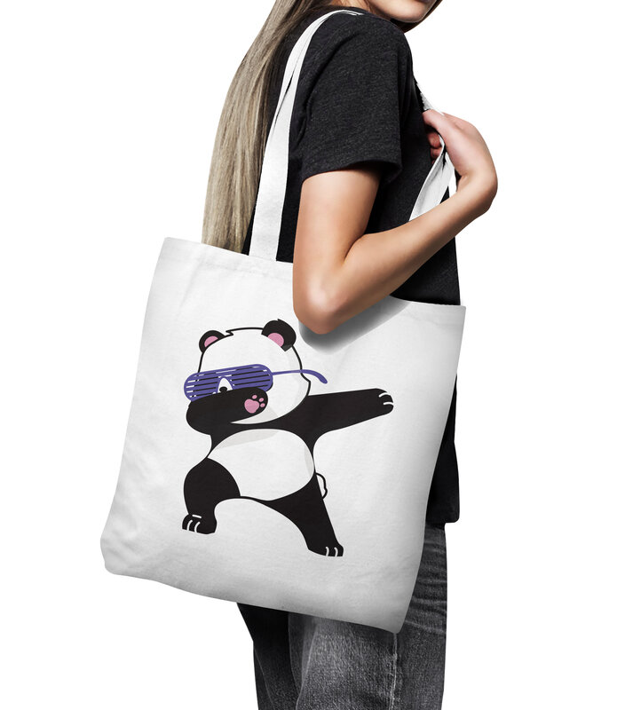 Unicórnio série bolsa de lona bonito dos desenhos animados menina bolsa de grande capacidade sacola de compras dobrável eco sacola de viagem saco de armazenamento de supermercado