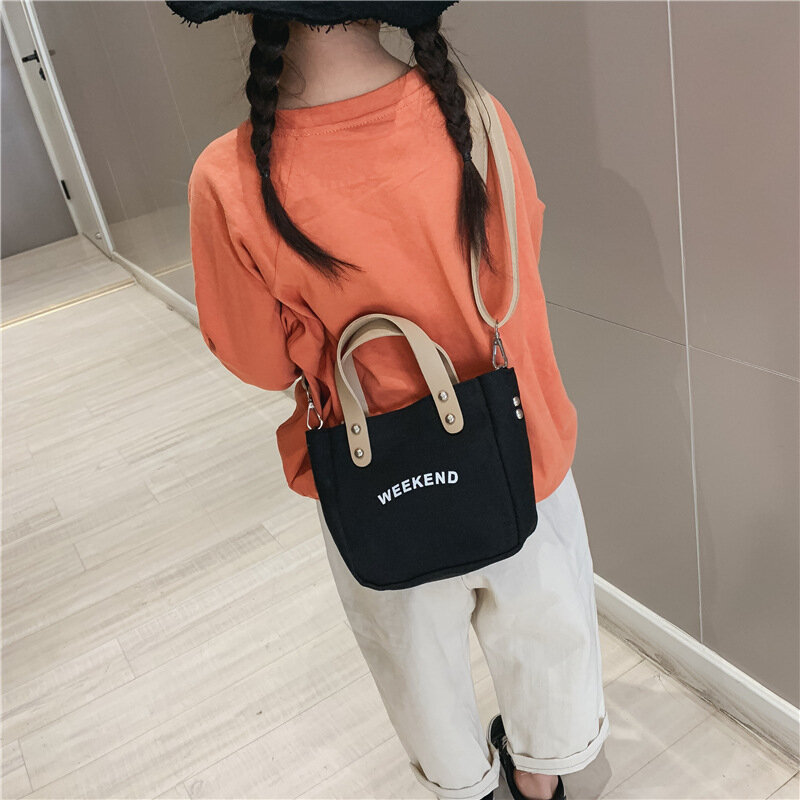 Nuove borse per bambini borsa a tracolla messenger tutto-fiammifero da donna borsa a lettera in tela casual