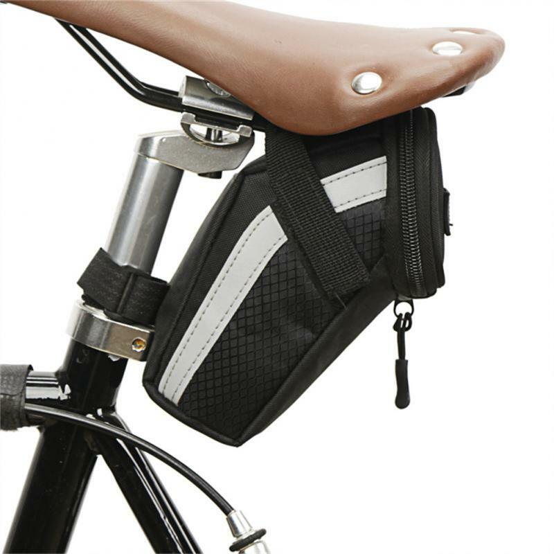Bolsa portátil para SILLÍN de bicicleta, bolsa trasera de almacenamiento de nailon resistente al agua, accesorios para ciclismo de montaña