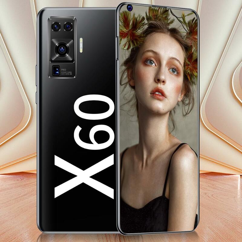 7,2 zoll X60 Netzwerk Snapdragon 865 16 + 32 MEGAPIXEL 8GB RAM 128GB ROM Deca Core 4 Kamera 2020 neueste Smart Telefon Globale Version Auf Lager
