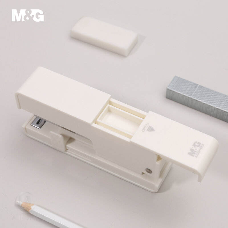 M & G-grapadora moderna multifunción con grapas para habitación, máquina grapadora de encuadernación de libros de papel sin esfuerzo, suministros de oficina, 25 hojas