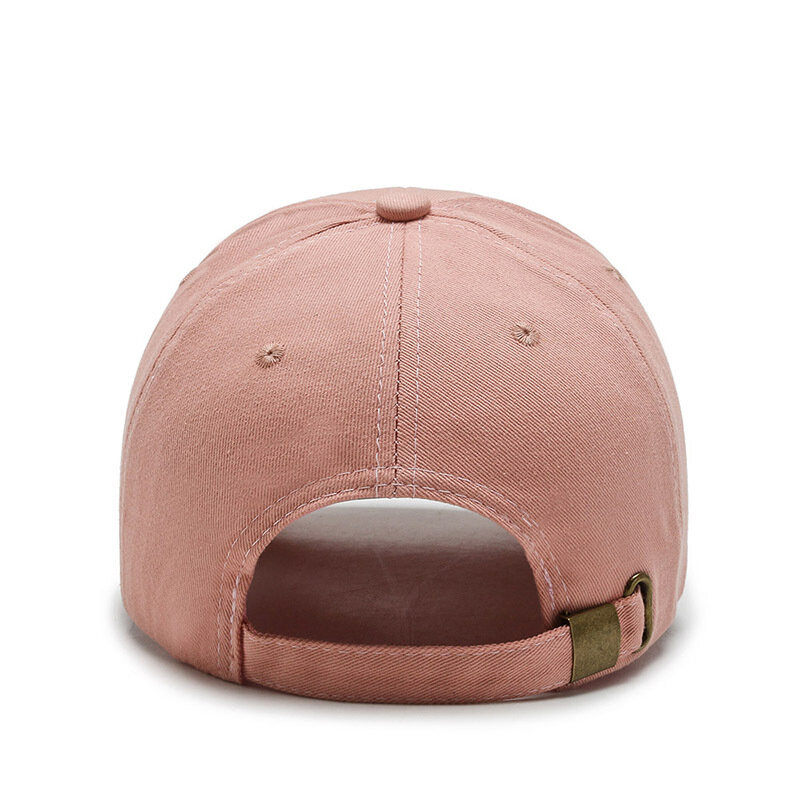 Gorra de béisbol con bordado de sonrisa para mujer, gorro ajustable de color liso con visera, estilo informal, protección solar para verano